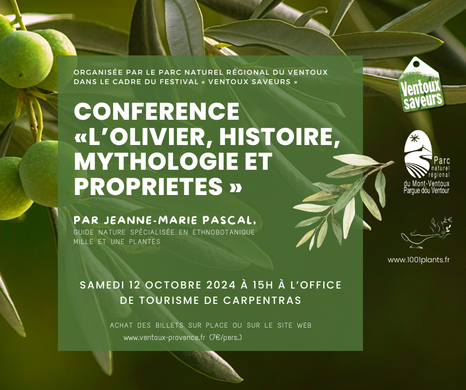 Olivier conférence jeanne-marie pascal Mille et une plantes Carpentras Vaucluse